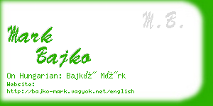 mark bajko business card